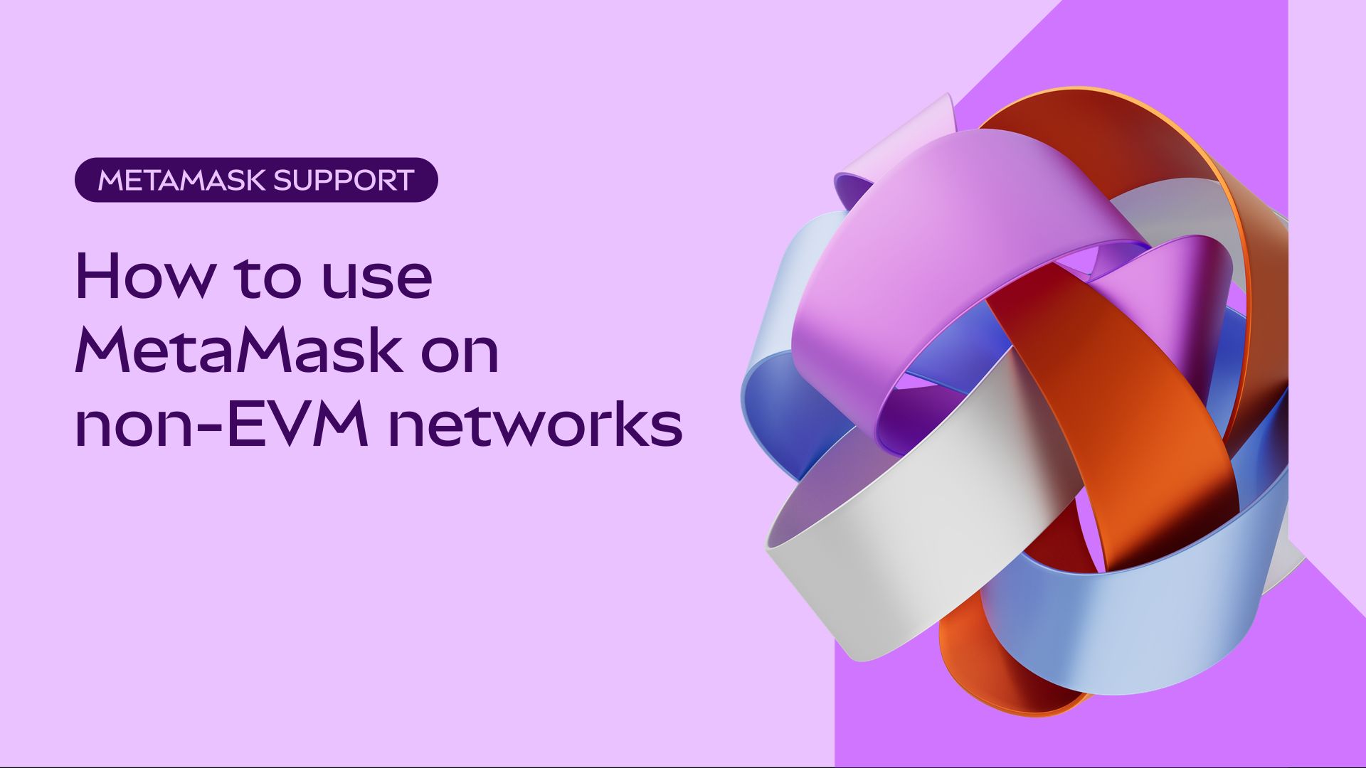 How to use metamask on non evm networks metamask help center