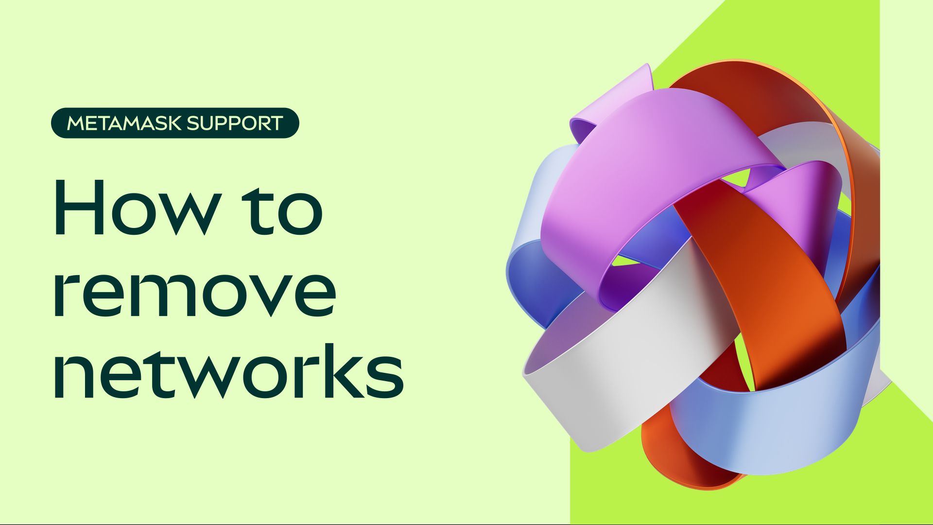 How to remove networks metamask help center
