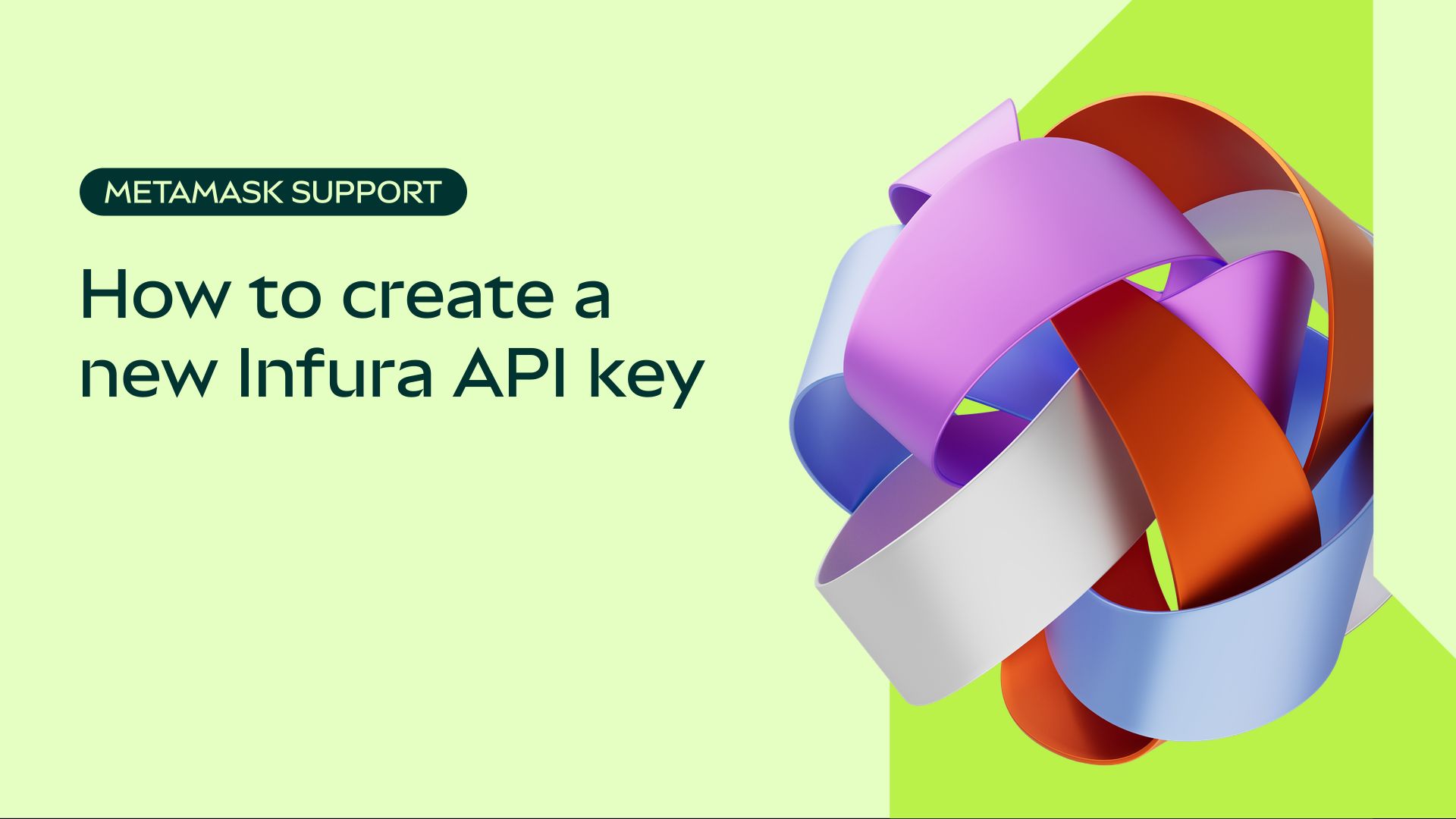 How to create a new infura api key metamask help center