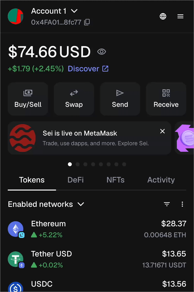 MetaMask Extension light dark theme demo