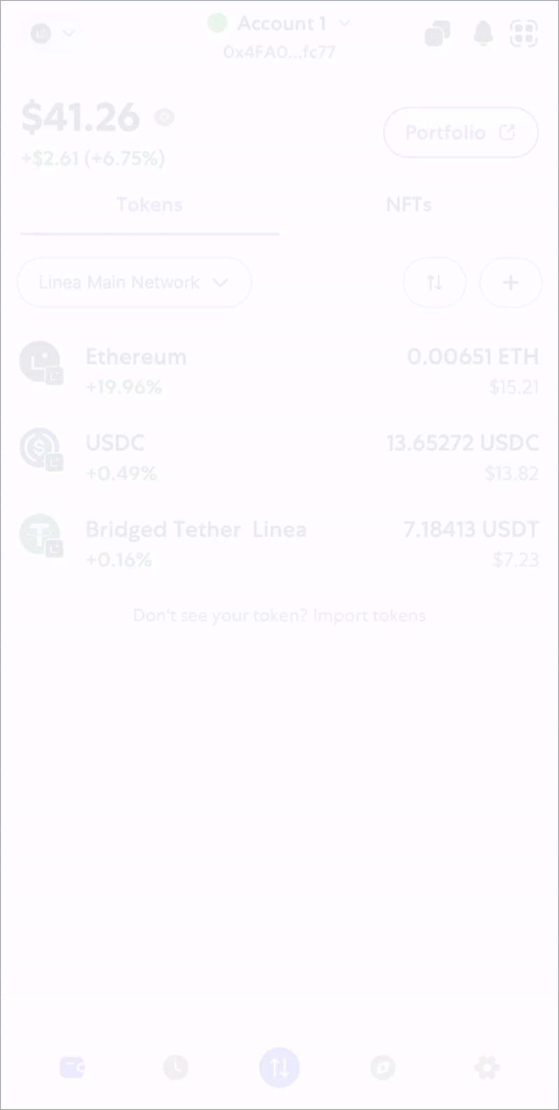MetaMask mobile network selector show test networks toggle